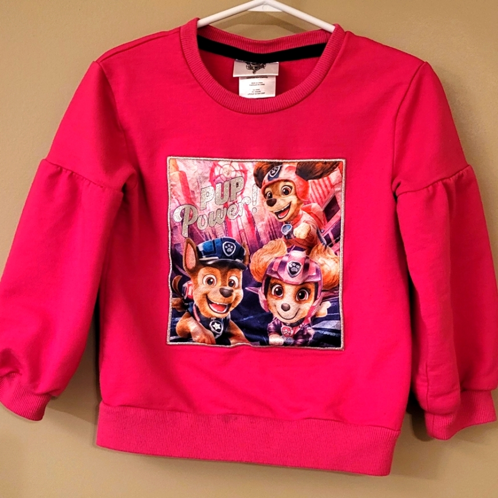 Paw Patrol "Pup Power" pink crew neck sweatshirt